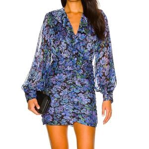 Sabina Musayev Lark Dress Black Floral Print -NEW with tags